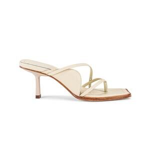 Song Of Style Strappy Bone White Isla Heel Sandals Size 7.5